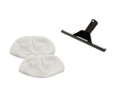 SC1 EasyFix Buharlı Temizleyici Mikrofiber Bez Seti 2'li ve Cam Silme Aparatı