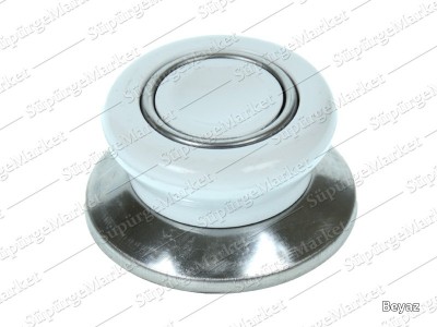 Tüm Tencerelere Uygun Beyaz Kapak Kulpu